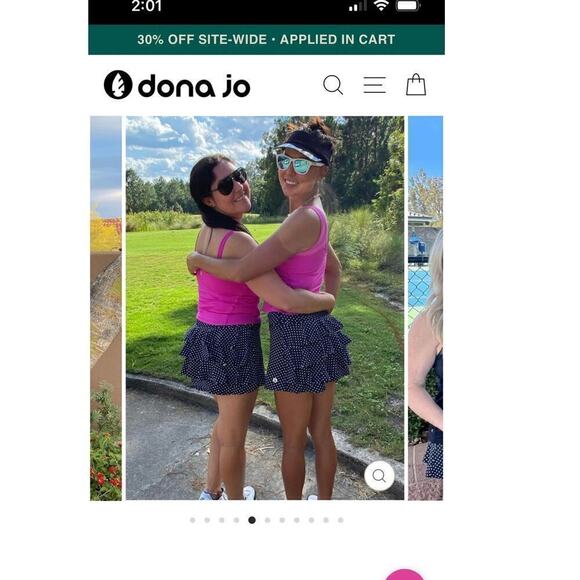 Dona Jo Women’s Shakira Skirt, Skort Black Polka Dot/ Size-1=Small - Picture 15 of 15